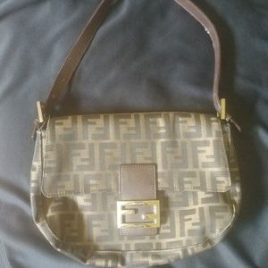 Authentic FENDI Zucca bag.  Perfect shape!